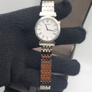 Bulova Regatta Women's Quartz Silver-Tone White Dial 30mm Watch 96L275